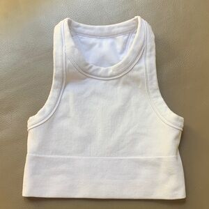 ALO Yoga White Crop Top